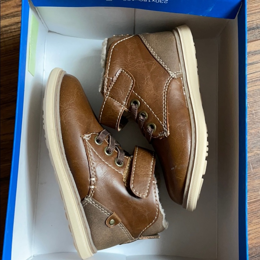 Max + Jake brown boots for toddler boy!!